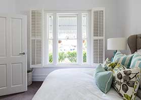 Custom Interior Bedroom Shutters